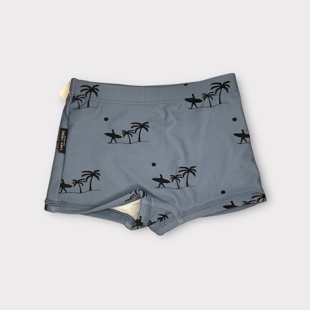 Tiny Tribe Surfboard Tropical Slate Blue Swim Bottom - Picture 3 of 3